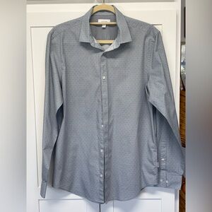 Calvin Klein men’s shirt size medium blueprint, 100% cotton long sleeve